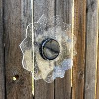 Lot de 2 déco murales solaires fleur h19cm                                      