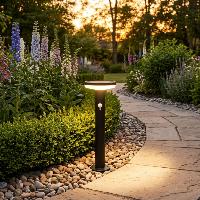 Borne solaire Sofia 600 lumens 50cm avec détecteur de mouvement                 