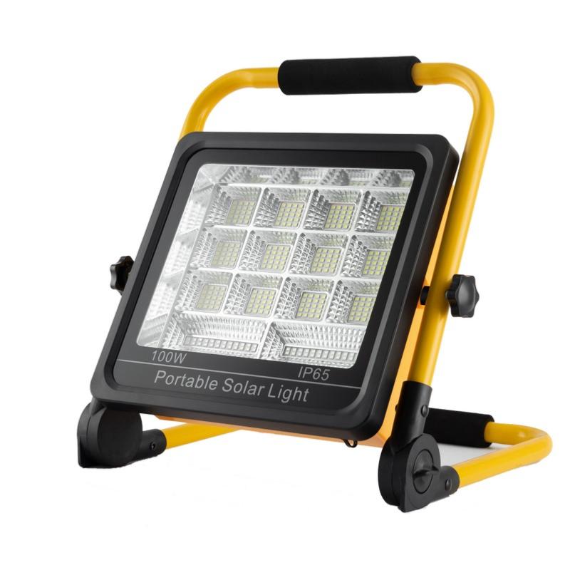 1 Pièce Projecteur Led Portable Alimenté Par Énergie Solaire Avec