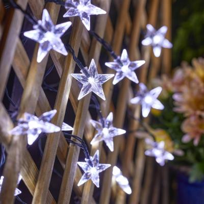 Guirlande solaire Bright Star avec 50 étoiles leds blanc froid                  