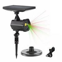 Projecteur laser rouge et vert à recharge solaire et USB