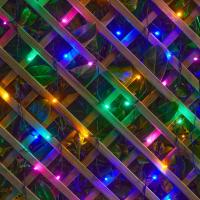 Guirlande lumineuse XXL 400 leds multicolores intérieur ou extérieur à piles    