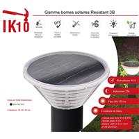 Borne solaire 60 cm Resistant 3B IK10 170 lumens blanc chaud-naturel-froid