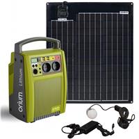 Kit complet Autonomie avec batterie Lithium 288 Wh,  recharge solaire et secteur, sorties 5V USB, 12V, 220V