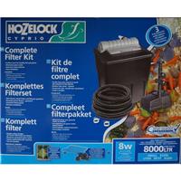 Kit de filtration bassin 8000 complet avec pompe, filtre, UV, tuyau             