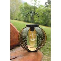 Lampe lanterne solaire mtal ajour Patio                                       