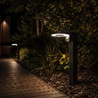 Borne solaire Pietra 1000 lumens avec detection - option applique murale        