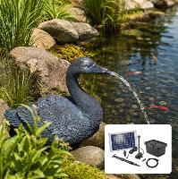 Kit fontaine cygne avec pompe solaire directe 600L - 10W                        