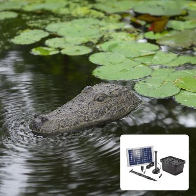 Fontaine solaire Crocodile 600 l/h maxi                                         