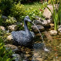 Kit fontaine cygne avec pompe solaire directe 600L - 10W                        