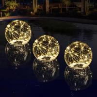 Boule solaire tanche filament leds blanc chaud                                 