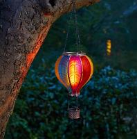 Lanterne solaire type ballon montgolfi�re h 37cm                                