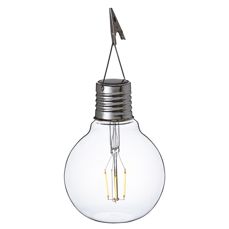 Lampe solaire ampoule vintage Eureka 20 cm