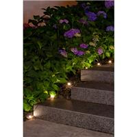 Guirlande solaire balisage éclairante 10 piquets led blanc                      