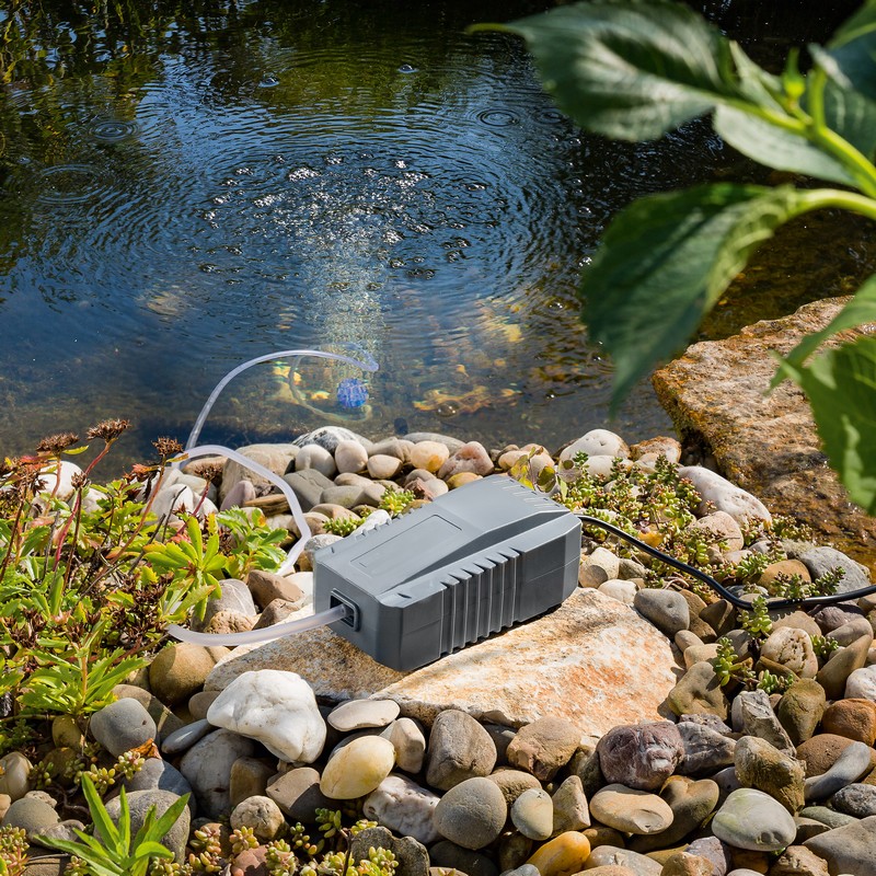 Oxygénateur de bassin solaire avec batterie Pro Plus 130L-5W 