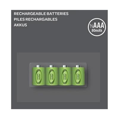 Pack 4 x batterie rechargeable 1,2 V NiMh 1/3 AAA 80 mAh                        