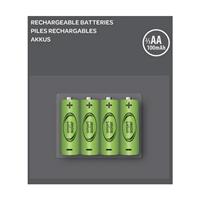 Pack 4 x batterie rechargeable 1,2 V NiMh 2/3 AA 200 mAh