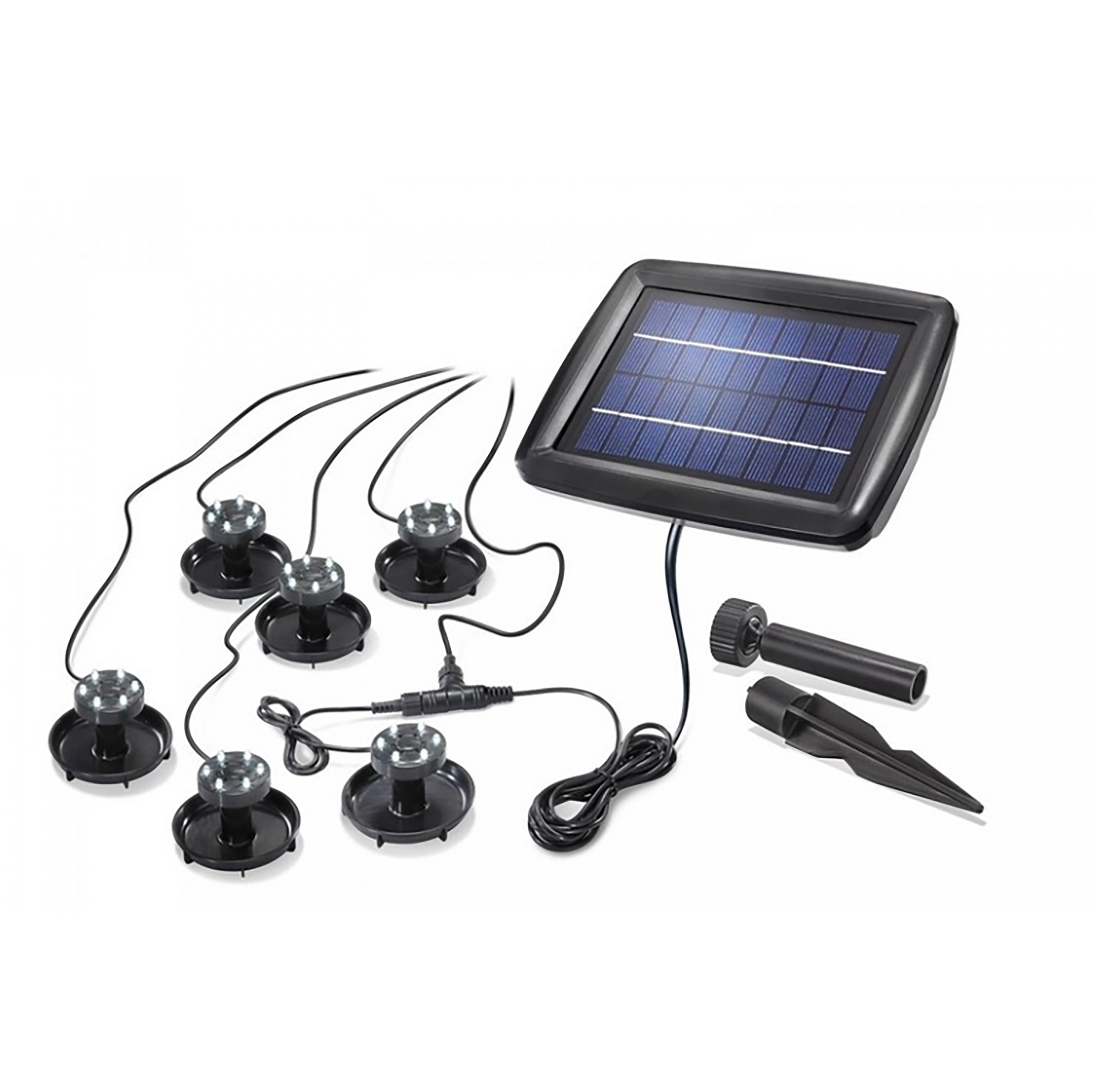 Kit éclairage bassin solaire Super Splash (6 spots)                             