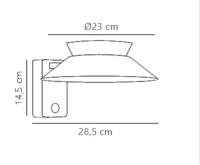 Applique solaire murale Justina 350 lumens                                      