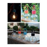 Lot de 5 x Ampoule solaire Swing cordelette colorée