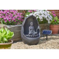 Fontaine solaire Bouddha autonome avec batterie