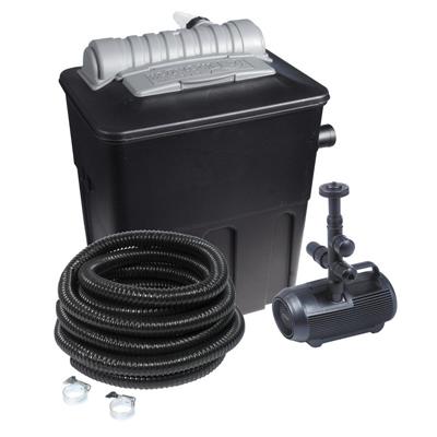 Kit de filtration bassin 8000 complet avec pompe, filtre, UV, tuyau             