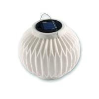Lampe lanterne solaire résine grès translucide Ibiza