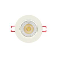 Spot led encastrable, orientable, rond 86 mm, 345 lm blanc chaud