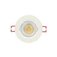 Spot led encastrable, orientable, rond 86 mm, 345 lm blanc chaud                