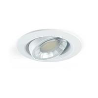 Spot led encastrable, orientable, rond 86 mm, 345 lm blanc chaud                