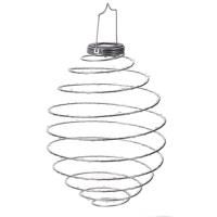 Suspension solaire Méga Spirale 45 leds blanc chaud                             