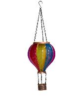 Lanterne solaire type ballon montgolfière h 37cm                                