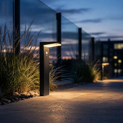 Borne solaire Lana 600 lumens 50cm avec détecteur de mouvement                  