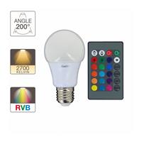 Ampoule Led Sens-K E27 806 lumens 10W blanc chaud ou couleur avec télécommande
