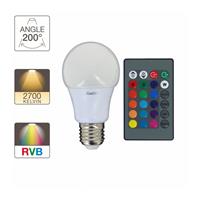 Ampoule Led Sens-K E27 806 lumens 10W blanc chaud ou couleur avec télécommande  