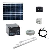 Kit éclairage solaire programmable type Abri bus 50W