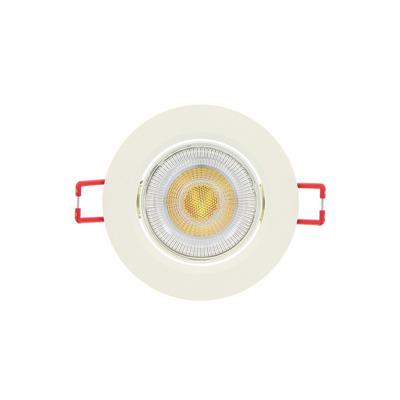 Spot led encastrable, orientable, rond 86 mm, 345 lm blanc chaud