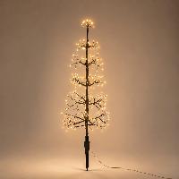 Sapin de noel solaire 75cm blanc chaud                                          