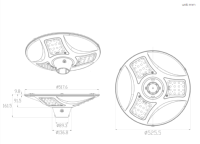 Eclairage lampe solaire Plaza 2000 lumens avec télécommande                     