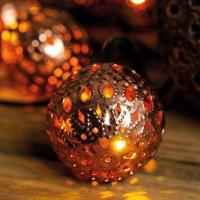 Guirlande solaire orientale 20 lampions led blanc chaud