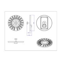 Pompe solaire intégré flottante tout en un diam. 18 cm débit 130 l/h            