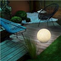 Lampe boule solaire couleur changeante ou fixe Stone 30 cm                      