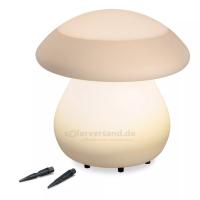 Champignon lumineux solaire multicolore