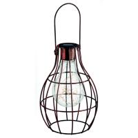 Lanterne solaire métal filament 12 LEDs Firefly