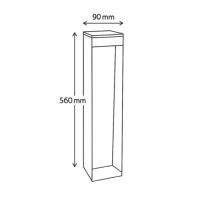 Borne Standy solaire en métal 100 lumens intelligente 365 Premium               