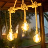 Suspension 3x ampoule Ilaria sans fil recharge solaire et USB