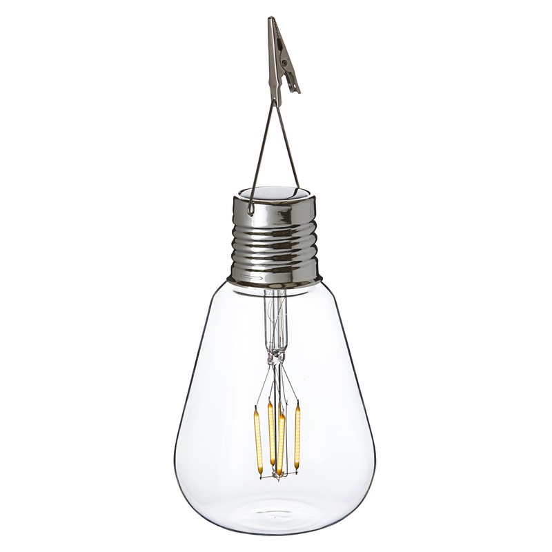 Guirlande rechargeable solaire Edison - Luminaire décoratif et rétro