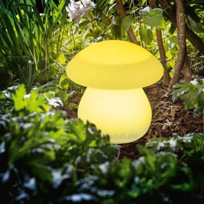 Champignon lumineux solaire multicolore