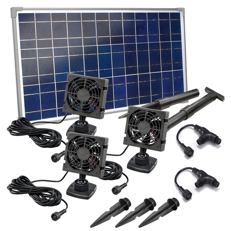 Kit ventilateur solaire Fresh Air 25W Trio - SolairePratique.com
