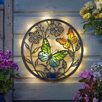 D�co murale solaire papillons 32cm                                              